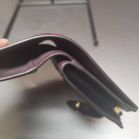 Coach Black Rose Wallet - Picture 8 of 9